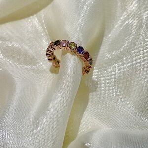 Elegant Multicolor Gemstone Ring
